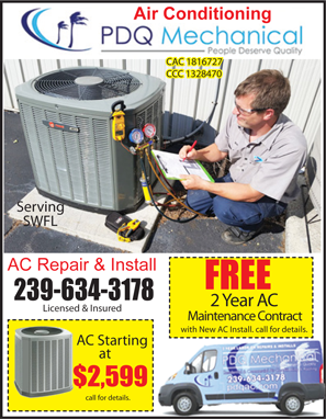 Air condition company prices coupons reviews Local Deals Coupon Book. AC coupon for PDQ Mechanical air condition contractor